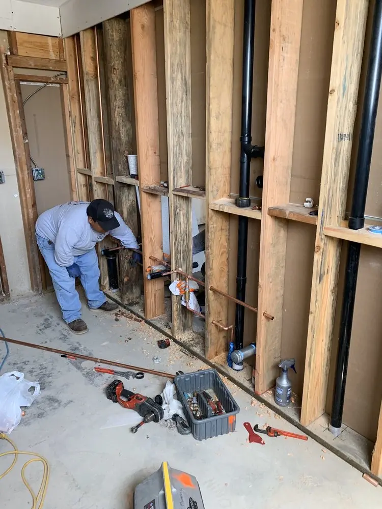 Commercial rough-in plumbing for Gas Line Repair in Dyer
